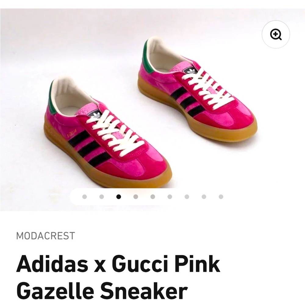 Adidas x Gucci Pink GAZELLE Sneakers.  BRAND NEW WITH TAGS! NEVER WORN!